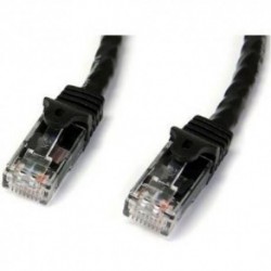 NEW STARTECH.COM N6PATC5MBK 5M BLACK SNAGLESS CAT6 UTP PATCH CABLE.b