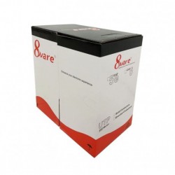 NEW CAT6A-EXT350BLUSH 8WARE 350M CAT6A ETHERNET LAN CABLE REEL BOX BLUE BARE COPPER TWISTED CORE PVC JACKET305M.e