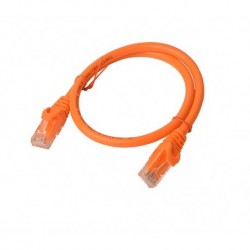 NEW PL6A-0.25ORG 8WARE CAT6A CABLE 0.25M (25CM) - ORANGE COLOR RJ45 ETHERNET NETWORK LAN UTP PATCH CORD SNAGLESS.e