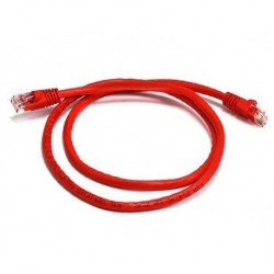 NEW PL6A-0.25RD 8WARE CAT6A CABLE 0.25M (25CM) - RED COLOR RJ45 ETHERNET NETWORK LAN UTP PATCH CORD SNAGLESS.e