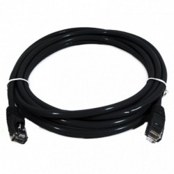 NEW PL6A-0.5BLK 8WARE CAT6A CABLE 0.5M (50CM) - BLACK COLOR RJ45 ETHERNET NETWORK LAN UTP PATCH CORD SNAGLESS.e