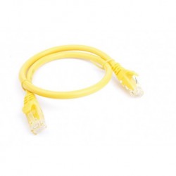 NEW PL6A-0.5YEL 8WARE CAT6A CABLE 0.5M (50CM) - YELLOW COLOR RJ45 ETHERNET NETWORK LAN UTP PATCH CORD SNAGLESS.e