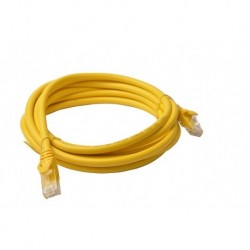 NEW PL6A-3YEL 8WARE CAT6A CABLE 3M - YELLOW COLOR RJ45 ETHERNET NETWORK LAN UTP PATCH CORD SNAGLESS.e