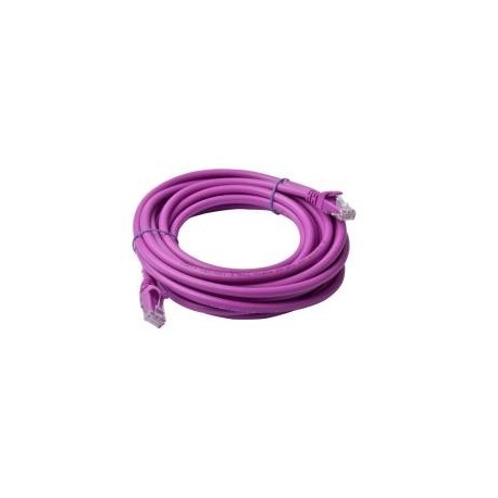 NEW PL6A-5PUR 8WARE CAT6A CABLE 5M - PURPLE COLOR RJ45 ETHERNET NETWORK LAN UTP PATCH CORD SNAGLESS.e