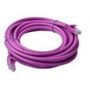 NEW PL6A-5PUR 8WARE CAT6A CABLE 5M - PURPLE COLOR RJ45 ETHERNET NETWORK LAN UTP PATCH CORD SNAGLESS.e