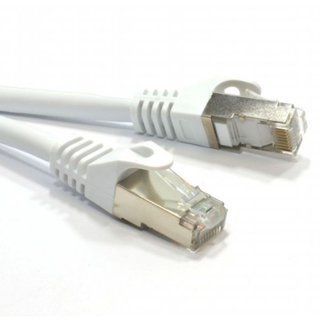 NEW AT-RJ45GRF6A-1M ASTROTEK CAT6A SHIELDED CABLE 1M GREY/WHITE COLOR 10GBE RJ45 ETHERNET NETWORK LAN S/FTP LSZH CORD 26AWG PV