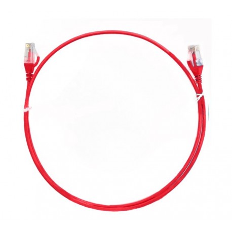 NEW CAT6THINRD-15M 8WARE CAT6 ULTRA THIN SLIM CABLE 15M - RED COLOR PREMIUM RJ45 ETHERNET NETWORK LAN UTP PATCH CORD 26AWG FOR