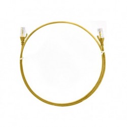 NEW CAT6THINYE-050M 8WARE CAT6 ULTRA THIN SLIM CABLE 0.5M / 50CM - YELLOW COLOR PREMIUM RJ45 ETHERNET NETWORK LAN UTP PATCH CO