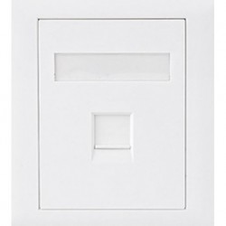 NEW ATP-SC-6-1 ASTROTEK CAT6 RJ45 NETWORK WALL FACE PLATE OUTLETS 86X86MM 1 PORT SOCKET KIT.e