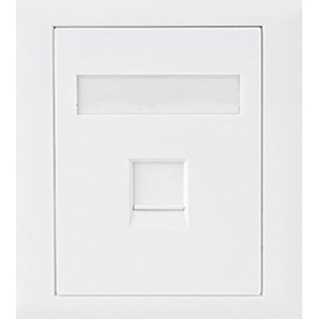 NEW ATP-SC-6-1 ASTROTEK CAT6 RJ45 NETWORK WALL FACE PLATE OUTLETS 86X86MM 1 PORT SOCKET KIT.e