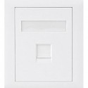 NEW ATP-SC-6-1 ASTROTEK CAT6 RJ45 NETWORK WALL FACE PLATE OUTLETS 86X86MM 1 PORT SOCKET KIT.e