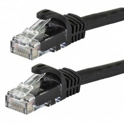NEW AT-RJ45BLKU6-025M ASTROTEK CAT6 CABLE 0.25M/25CM - BLACK COLOR PREMIUM RJ45 ETHERNET NETWORK LAN UTP PATCH CORD 26AWG CU J