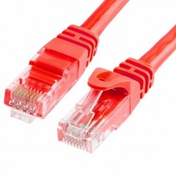 NEW AT-RJ45REDU6-1M ASTROTEK CAT6 CABLE 1M - RED COLOR PREMIUM RJ45 ETHERNET NETWORK LAN UTP PATCH CORD 26AWG CU JACKET.e