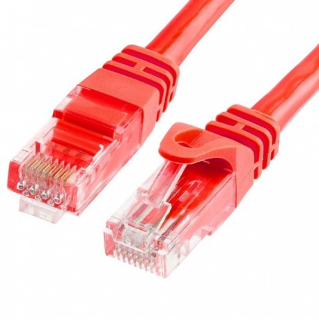 NEW AT-RJ45REDU6-1M ASTROTEK CAT6 CABLE 1M - RED COLOR PREMIUM RJ45 ETHERNET NETWORK LAN UTP PATCH CORD 26AWG CU JACKET.e