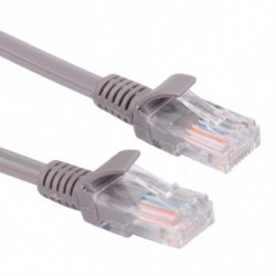 NEW CABAC HCAT5EGY0.5 HYPERTEC 0.5M CAT5 RJ45 LAN ETHENET NETWORK GREY PATCH LEAD(LS).e