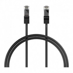 NEW 66576 (LS) VERBATIM CAT6 ETHERNET CABLE 1M - BLACK *CLEARANCE*.e