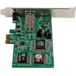 NEW STARTECH.COM PEX1000SFP2 PCIE GBE FIBER NETWORK CARD W/ OPEN SFP.b
