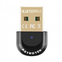NEW AT-USB-BLUETOOTH5 ASTROTEK MINI USB BLUETOOTH RECEIVER DONGLE WIRELESS ADAPTER V5.0 3MBPS FOR PC LAPTOP KEYBOARD MOUSE MOB