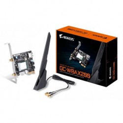 NEW GC-WBAX200 GIGABYTE WBAX200 WIFI 6 PCIE ADAPTER 2400MBPS 160MHZ DUAL BAND WIRELESSplusBLUETOOTH 5 MU-MIMO TX/RX.e