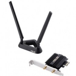 NEW ASUS PCE-AX58BT AX3000 DUAL BAND PCI-E WIFI 6 (802.11AX) ADAPTER 2 EXT ANTENNAS  SUPPORTS 160MHZ BLUETOOTH 5.0 WPA3 OFDMA