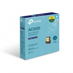 NEW TP-LINK ARCHER T2U NANO AC600WI-FI USB ADAPTER433MBPS AT 5GHZplus200MBPS AT 2.4GHZ USB 2.0.e