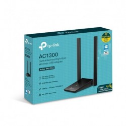 NEW TP-LINK ARCHER T4U PLUS AC1300 HIGH GAIN DUAL BAND WI-FI USB ADAPTERSPEED: 867 MBPS AT 5 GHZplus400 MBPS AT 2.4 GHZSPEC: 2