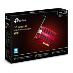 NEW TP-LINK TX401 10 GIGABIT PCI EXPRESS NETWORK ADAPTER LOW-PROFILE & FULL-HEIGHT BRACKETS 1?? PCI EXPRESS 3.0 X4 1?? RJ45 GI