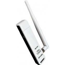 NEW TP-LINK TL-WN722N N150 HIGH GAIN WIRELESS USB ADAPTER 2.4GHZ (150MBPS) 1XUSB2 802.11BGN 1X4DBI OMNI DIRECTIONAL ANTENNA WP