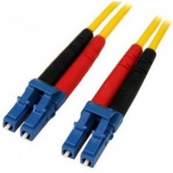 NEW STARTECH.COM SMFIBLCLC10 10M SM DUPLEX FIBER PATCH CABLE LC TO LC.b