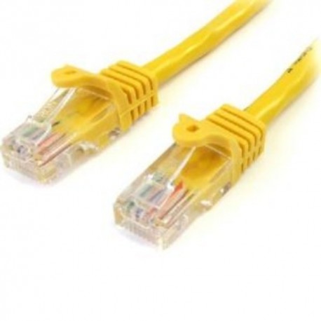 NEW STARTECH.COM 45PAT2MYL 2M YELLOW SNAGLESS UTP CAT5E PATCH CABLE.b
