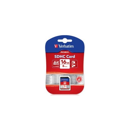 NEW 43962 VERBATIM SDHC 16GB (CLASS 10) UP TO 45MB/SEC 300X READ SPEED.e