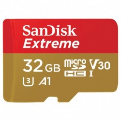 NEW SDSQXAF-032G-GN6AA SANDISK EXTREME 32GB MICROSD SDHC V30 U3 C10 A1 UHS-1 100MB/S R 60MB/S W 4X6 SD ADAPTOR ANDROID SMARTPH
