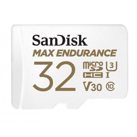 NEW SDSQQVR-032G-GN6IA SANDISK MAX ENDURANCE 32GB MICROSD 100MB/S 40MB/S 20K HRS 4K UHD C10 U3 V30 -40??C TO 85??C HEAT FREEZE