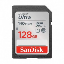 NEW SDSDUNB-128G-GN6IN SANDISK ULTRA 128GB SDHC SDXC UHS-I MEMORY CARD 140MB/S FULL HD CLASS 10 SPEED SHOCK PROOF TEMPERATURE