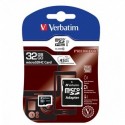 NEW 44083 VERBATIM 32GB MICROSD SDHC SDXC CLASS10 UHS-I MEMORY CARD 45MB/S READ 10MB/S WRITE 300X READ SPEED WITH STANDARD SD