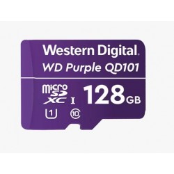 NEW WDD128G1P0C WESTERN DIGITAL WD PURPLE 128GB MICROSDXC CARD 24/7 -25??C TO 85??C WEATHER HUMIDITY RESISTANT FOR SURVEILLANC