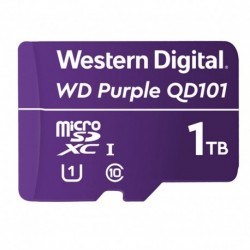 NEW WDD100T1P0C WESTERN DIGITAL WD PURPLE 1TB MICROSDXC CARD 24/7 -25??C TO 85??C WEATHER & HUMIDITY RESISTANT FOR SURVEILLANC