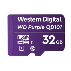 NEW WDD032G1P0C WESTERN DIGITAL WD PURPLE 32GB MICROSDXC CARD 24/7 -25??C TO 85??C WEATHER & HUMIDITY RESISTANT SURVEILLANCE I