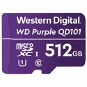 NEW WDD512G1P0C WESTERN DIGITAL WD PURPLE 512GB MICROSDXC CARD 24/7 -25??C TO 85??C WEATHER & HUMIDITY RESISTANT FOR SURVEILLA
