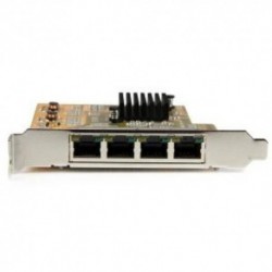 NEW STARTECH.COM ST1000SPEX43 4-PORT PCIE GIGABIT NETWORK ADAPTER CARD.b