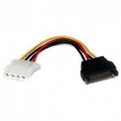 NEW STARTECH.COM LP4SATAFM6IN 6IN SATA TO LP4 POWER CABLE ADAPTER F/M.b