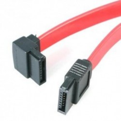 NEW STARTECH.COM SATA12LA1 12IN SATA TO LEFT ANGLE SATA CABLE.b