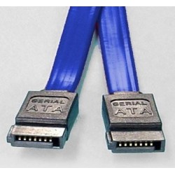 NEW FC-5080 8WARE SATA 3.0 DATA CABLE 0.5M / 50CM MALE TO MALE STRAIGHT 180 TO 180 DEGREE 26AWG BLUE.e