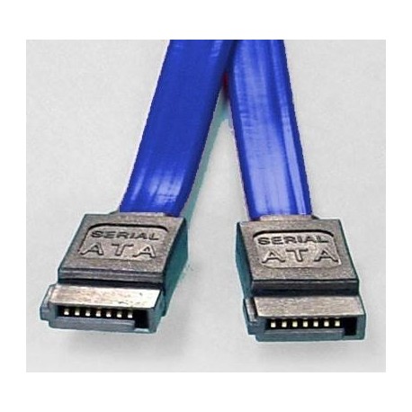 NEW FC-5080 8WARE SATA 3.0 DATA CABLE 0.5M / 50CM MALE TO MALE STRAIGHT 180 TO 180 DEGREE 26AWG BLUE.e