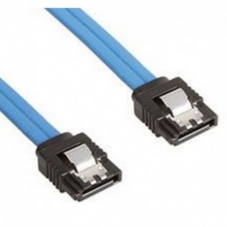 NEW AT-SATA3-180D ASTROTEK SATA 3.0 DATA CABLE MALE TO MALE STRAIGHT 180 TO 180 DEGREE WITH METAL LOCK 26AWG BLUE ~CB8W-FC-508