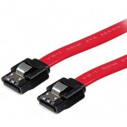 NEW AT-SATA3NR-180D ASTROTEK SATA 3.0 DATA CABLE 30CM 7 PINS STRAIGHT TO 7 PINS STRAIGHT WITH LATCH RED NYLON JACKET 26AWG.e