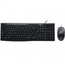 NEW 920-002693 14LT-CKB-MK200 LOGITECH WIRED KEYBOARD & MOUSE COMBO DESKTOP MK200 BLACK USB.d.