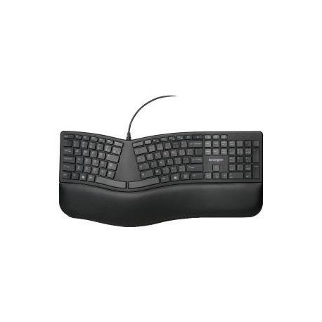 NEW KENSINGTON K75400US PRO FIT ERGONOMIC WIRED KEYBOARD - BLACK.b
