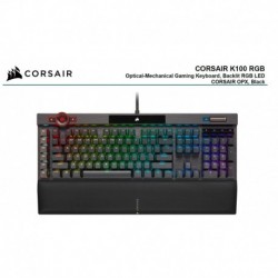 NEW CH-912A01A-NA CORSAIR K100 RGB CHERRY CORSAIR OPX SWITCH AXON 44-ZONE RGB PBT DOUBLE-SHOT KEYCAPS BLACKMECHANICAL GAMING K