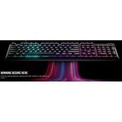 NEW CH-9226C65-NA CORSAIR K55 CORE RGBGAMING KEYBOARD DYNAMIC FIVE ZONE RGB SIX MACRO KEYS SPILL RESISTANT. 6 ONBAORD EFFECTS